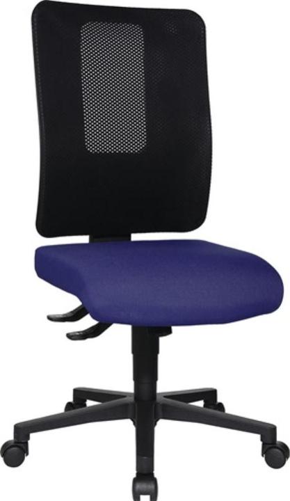 Image du produit Topstar Siège de bureau synchrone noir/bleu 450-550 mm sans accoudoirs charge maximale 110 kg