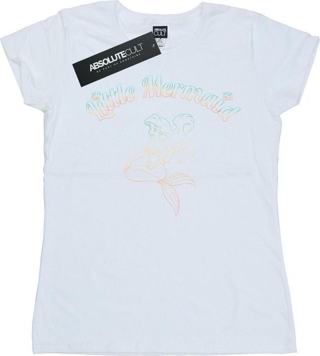 Actual product image Disney Princess Womens/Ladies The Little Mermaid Gradient Cotton T-Shirt (M)