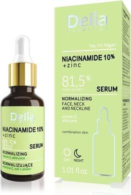Delia Cosmetics NIACINAMIDE 10%+ZINC Day & Night Normalizing Serum (30 ml)