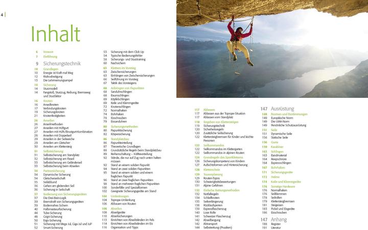 Nährwerte und Zutaten Alpin-Lehrplan 5: Klettern - Sicherung und Ausrüstung (Deutsch, Deutscher Alpenverein, Chris Semmel, 2023)