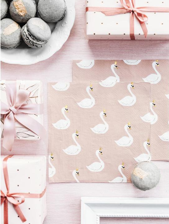 Actual product image Partydeco Wrapping paper 70 x 200 cm, 2 pieces, gold/light pink (Wrapping paper, 2 x)