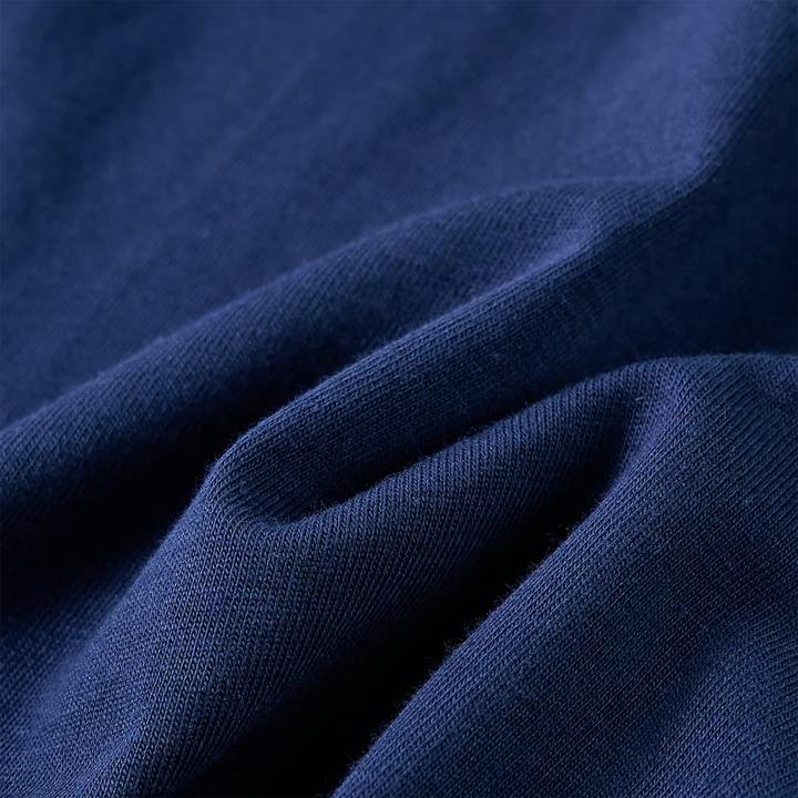 Image du produit VidaXL T-shirt manches longues enfant bleu marine 116,Composition : 95% Coton (116)