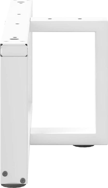 Produktbild VidaXL Couchtischbeine T-Form 2 Stk. Weiss 70x25x(30-31) cm Stahl Tischbein