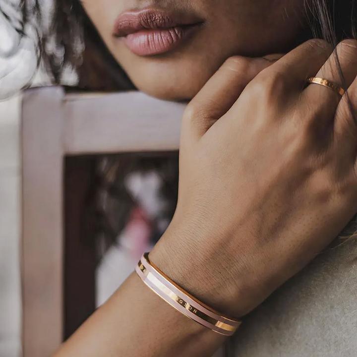 Image du produit Daniel Wellington Bracelet classique Dusty Rose M (Acier inoxydable, Émail)