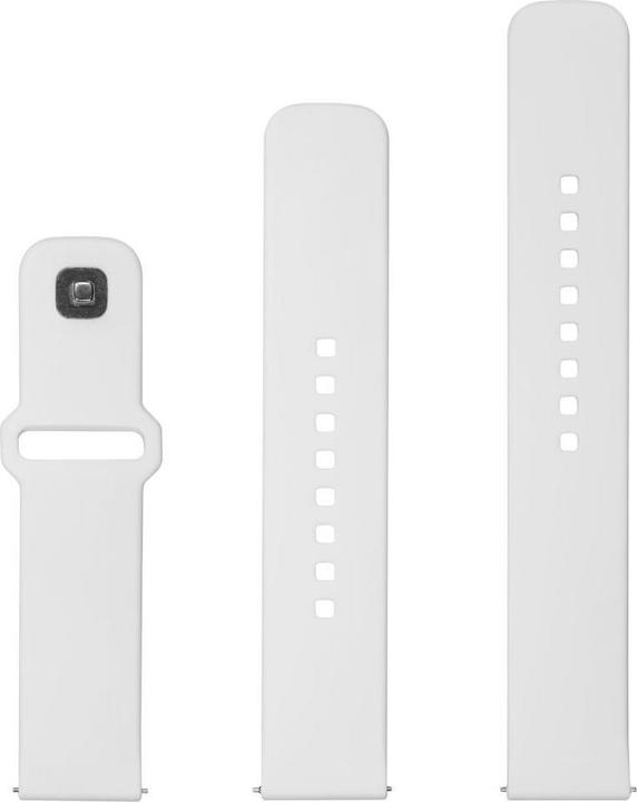 Actual product image Fixed Silicone rem til Smartwatch Universal 22 mm Hvid