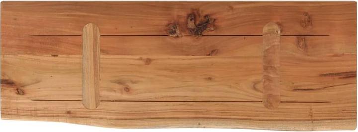 Produktbild VidaXL Wandregal Rechteckig Baumkante Hängeregal Büro Regal Massivholz Akazie (50 x 20 x 2.5 cm)