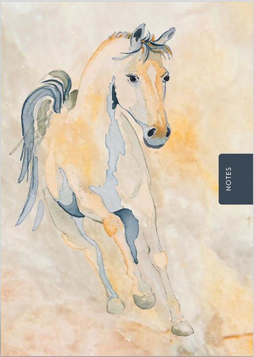 Actual product image Universal Textiles Galloping Horse Notebook (A6, Lined, Hardcover)