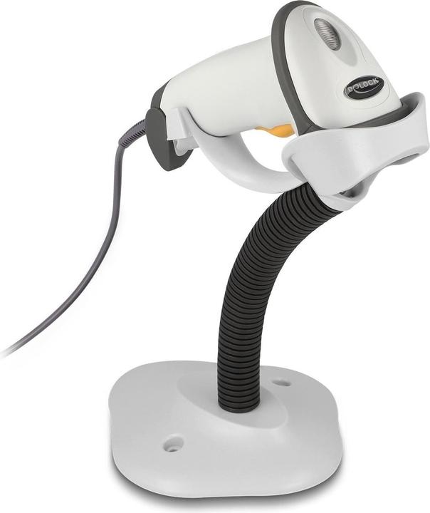 Immagine prodotto Delock Lettore di codici a barre USB 1D con cavo di collegamento e supporto (Codici a barre 1D)