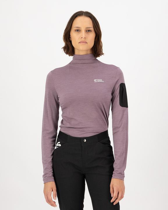 Actual product image Mons Royale Diversion Merino Mock Neck Long Sleeve (L)
