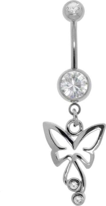 Actual product image Bijouteria Bellypiercing (Stainless steel, Crystal, Brass)