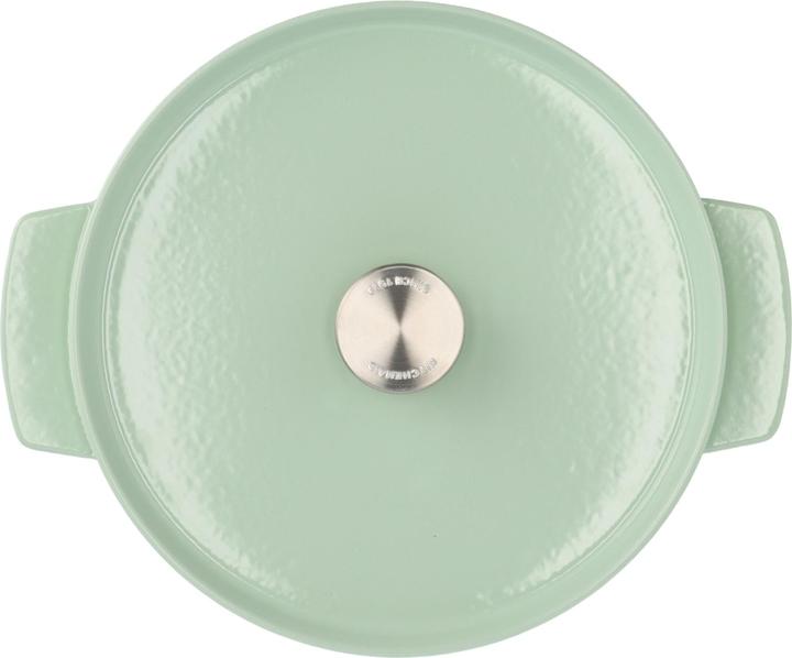 Produktbild KitchenAid braadpan emaille 26cm - pistache groen - limited edition (26 cm, Bräter + Schmortopf, Gusseisen)