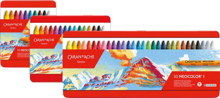 Immagine prodotto Caran d'Ache Neocolor I Metallschachtel (Multicolore, 30 x)