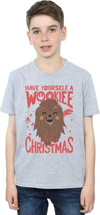 Immagine prodotto Star Wars Wookiee Little Christmas Maglietta Ragazzi (152, 158)
