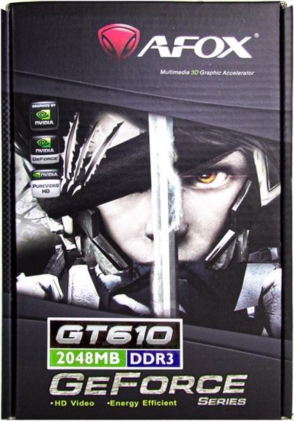 Immagine prodotto AFOX Geforce GT610 2GB DDR3 64Bit DVI HDMI VGA LP Fan AF610-2048D3L7-V8 (2 GB)