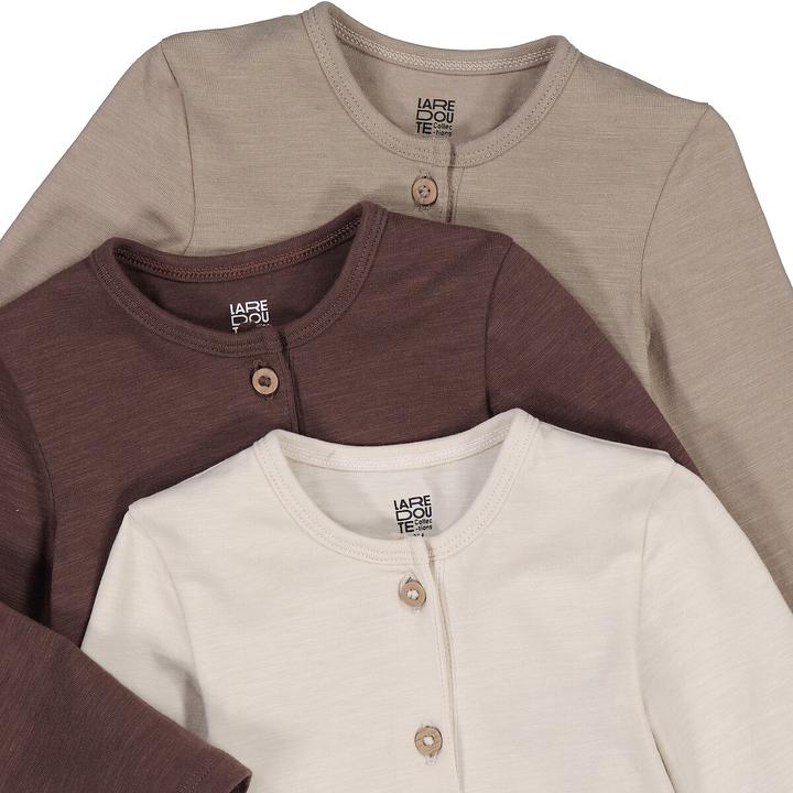 Produktbild La Redoute Collections 3er-Pack unifarbene Bodys (86)