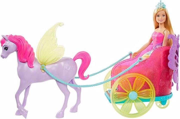 Produktbild Barbie Dreamtopia Prinzessin Puppe, Pegasus und Kutsche