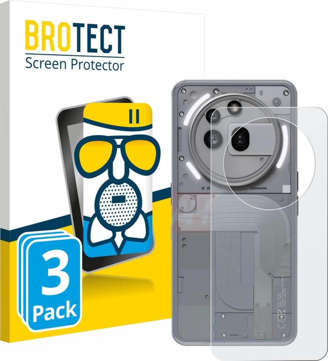 Produktbild BROTECT Schutzglas Schutzfolie Displayschutz Display Schutz Glas Folie matt (3 Stück, Nothing Phone (3a) Pro)