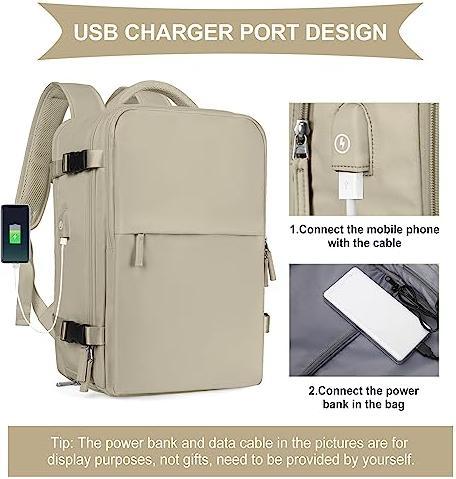 Produktbild Only-Bags.Store Kabinenbeutel für EasyJet 45x36x20 Travel Rucksack Ryanair mit USB Port Flugzeug Rucksack