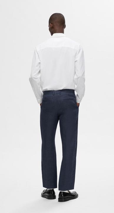 Actual product image Selected Homme Regular fit linen suit trousers (46)