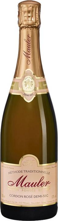 Mauler Cordon Rosé demi-sec Grand Vin Mousseux Suisse (1 x 75 cl)