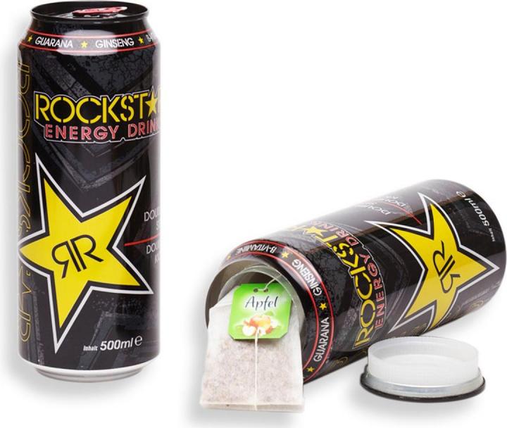 Actual product image Plastic Fantastic Rockstar Energy Drink can safe assorted