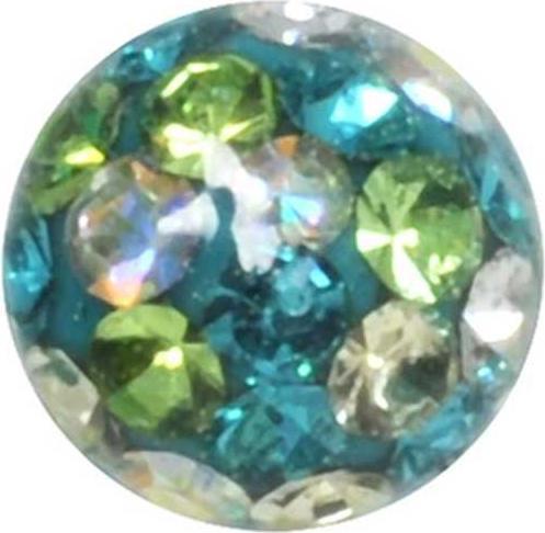 Produktbild Bijouteria Piercingverschluss (Chirurgenstahl 316L, Epoxiharz, Kristall)
