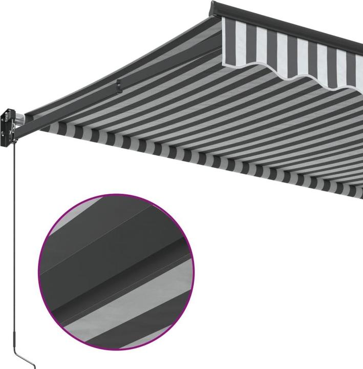 Image du produit VidaXL Markise Einziehbar 3,5X2,5 M Stoff Und Aluminium (3 m)