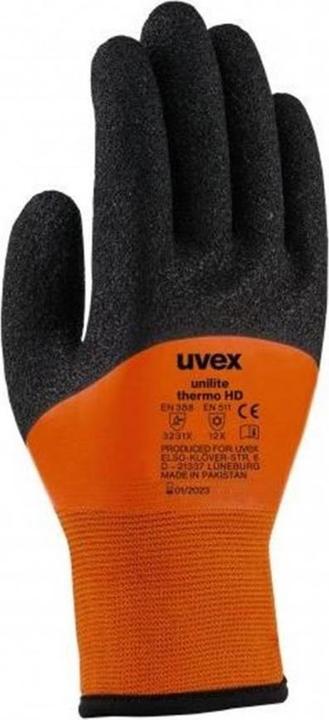 Produktbild Uvex Safety Arbeitshandschuh Unilite Thermo HD Schwarz / Orange (11)
