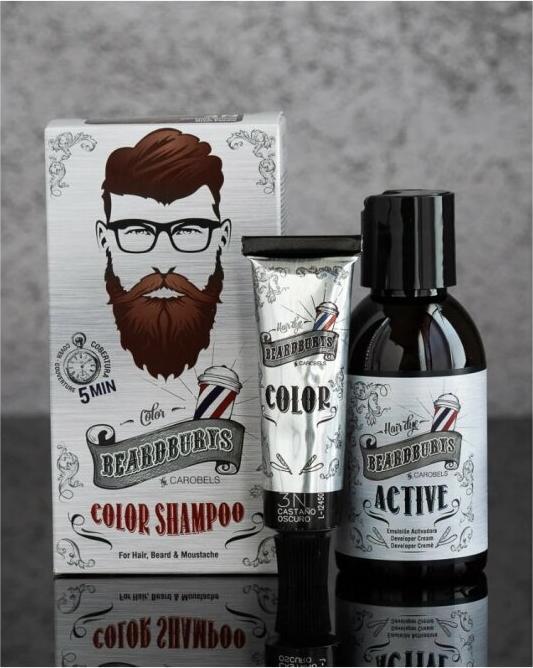 Image du produit Beardburys Color Shampoo 3N Dark Brown (Shampoing liquide)