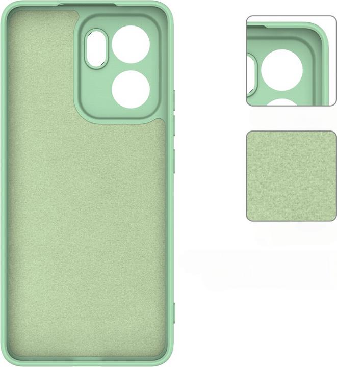 Actual product image Cover-Discount OPPO Reno13 F - Silikon Gummi Hülle mit Riemen (Oppo Reno 13 Pro)