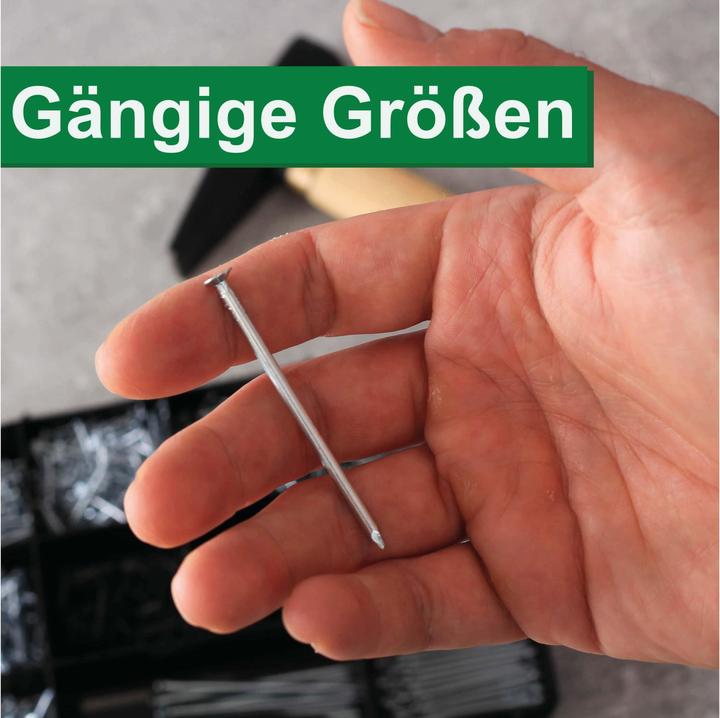 Produktbild Quadrios Stahlnägel-Sortiment 275 Teile (275 Stück, 2 mm)