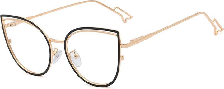 Immagine prodotto Techsuit - Anti-Blue Light Glasses Reflex Metal (F95597-C5) - Butterfly - Bright Black