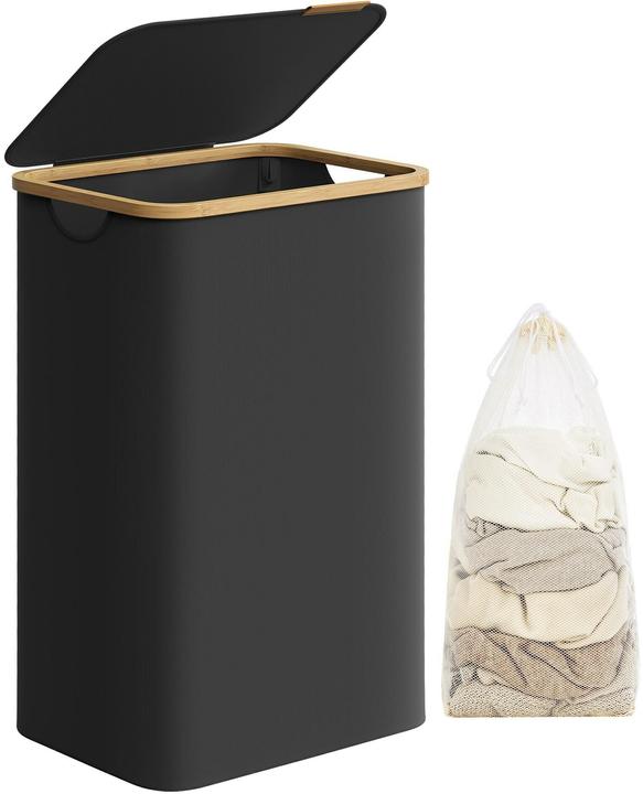 Image du produit Songmics Panier à linge 90 l, noir (90 l)