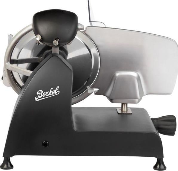 Actual product image Berkel Red Line 250 matt black slicer with 250 mm steel blade