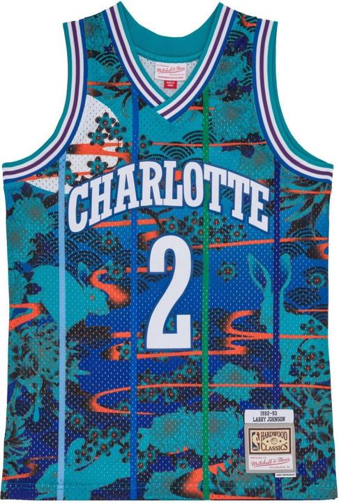 Mitchell & Ness Swingman Mesh Jersey Charlotte Hornets ASIAN Johnson - S (S)