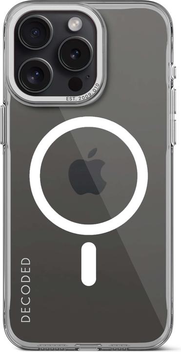 Actual product image Decoded Recycled Plastic Backcover iPhone 15 Pro Max Transparent (Apple iPhone 15 Pro Max)