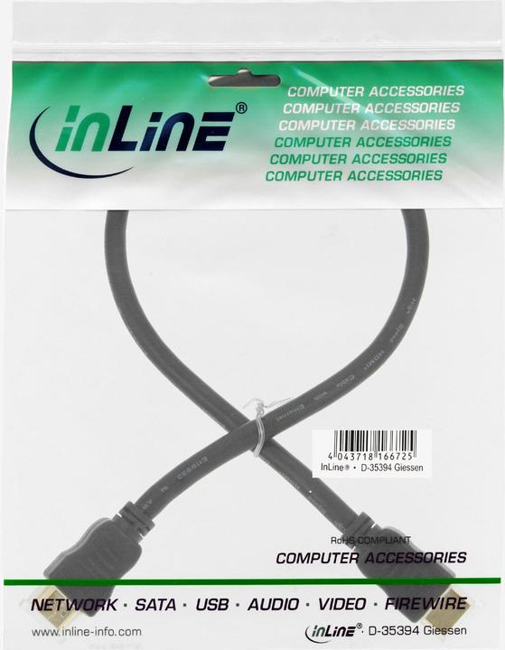 Produktbild InLine HDMI (Typ A) — HDMI (Typ A) (2 m, HDMI)