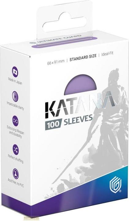 Actual product image Ultimate Guard Katana sleeves standard size Summer Cloud (100)