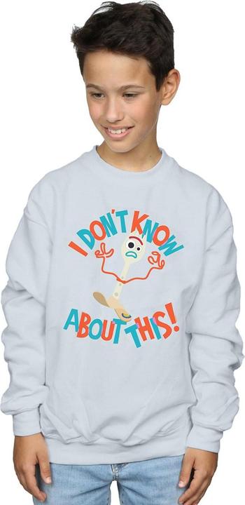 Actual product image Disney Boys Toy Story 4 Forky I Dont Know About This Sweatshirt (140, 146)