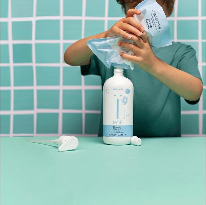 Image du produit Naïf Recharge de gel nettoyant pour bébés et enfants
