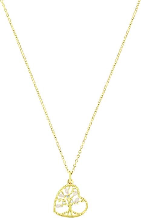 Immagine prodotto Amor Halsschmuck für Damen, 925 Sterling Silber, Zirkonia synth., Schmuckstein synth. | Lebensbaum (Argento 925)