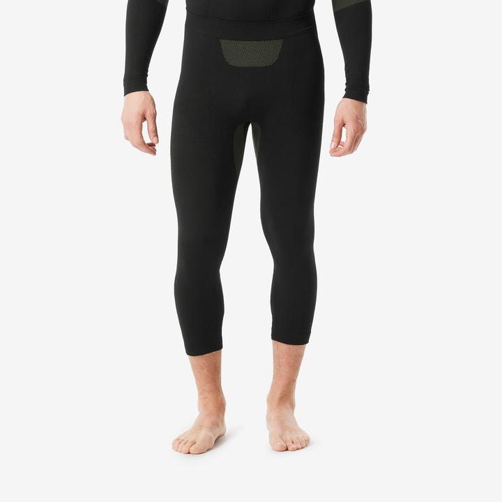 Immagine prodotto Wedze Pantaloni funzionali da sci senza cuciture da uomo - BL500 Soft nero/khaki (M)