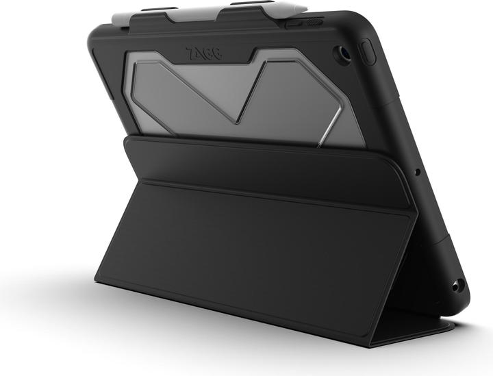 Actual product image Zagg Rugged Messenger - Protective Flip Case for Tablet - Resilient - Silicone - Black... (iPad)