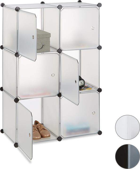 Actual product image Relaxdays Shelving System with 6 Doors (70 x 35 x 105 cm)
