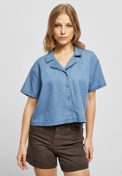 Produktbild Urban Classics Ladies Light Denim Resort Shirt (3XL)