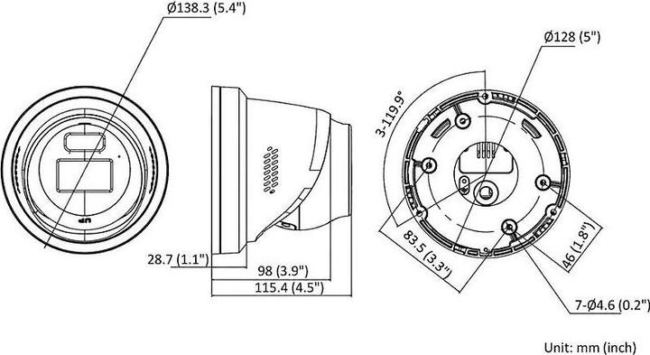 Actual product image Hikvision DS-2CD2387G2H-LISU/SL(2.8)/eF/ (3840 x 2160 pixels)
