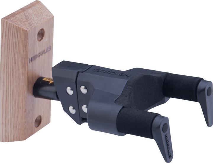 Hercules USP10WB Ukulelenwandhalter mit Holzplatte natural (Ukulele)