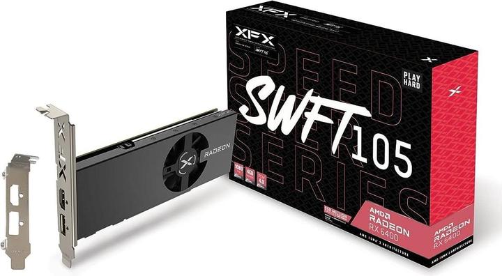 Image du produit XFX SPEEDSTER SWFT105 RADEON RX 6400 pour le jeu (4 Go)