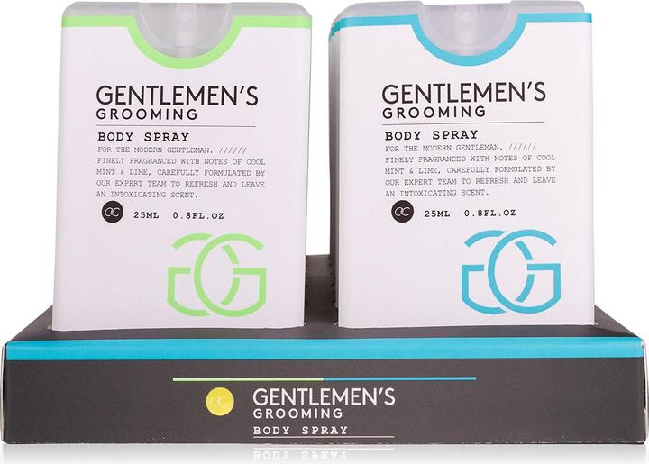 Accentra Körperspray GENTLEMEN'S GROOMING in Flasche (Kreditkartenformat), 25ml, Duft: Cool Mint & Lime, Farb (Body Mist, 25 ml)