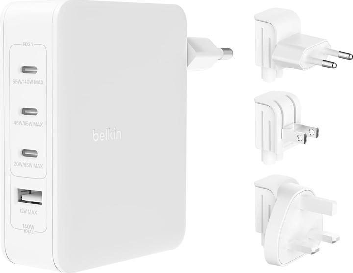 Actual product image Belkin Boost Charge Pro 4-Port GaN Charger (140 W)